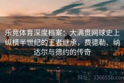 乐竞体育深度档案：大满贯网球史上纵横半世纪的王者继承，费德勒、纳达尔与德约的传奇