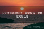 乐竞体育金牌制作：真实视角下的电竞英雄之路
