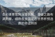 杏彩体育官网深度拆解：晋级之路布满荆棘，细数各支国足在世界杯预选赛的命运转折