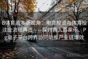 B体育资本新视角：电竞投资与体育投注全流程再造——探讨真人百家乐、Pg电子平台跨界协同助推产业链增效