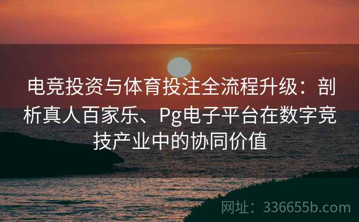 电竞投资与体育投注全流程升级：剖析真人百家乐、Pg电子平台在数字竞技产业中的协同价值