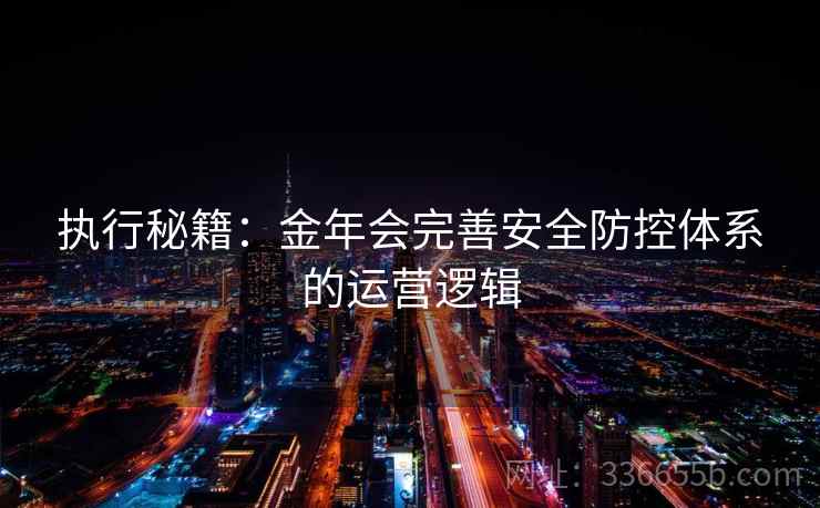 执行秘籍：金年会完善安全防控体系的运营逻辑