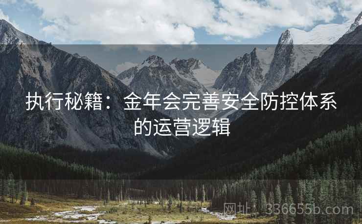 执行秘籍：金年会完善安全防控体系的运营逻辑