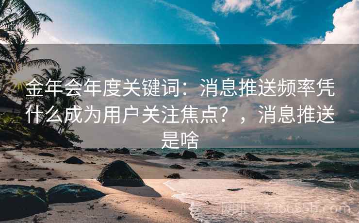 金年会年度关键词：消息推送频率凭什么成为用户关注焦点？，消息推送是啥